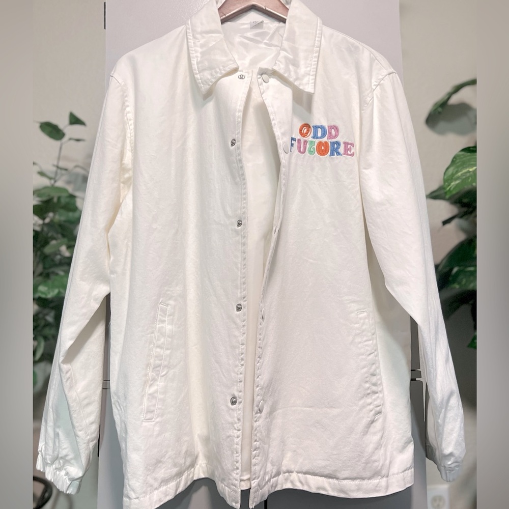 Odd Future White Coaches Jacket - image 1